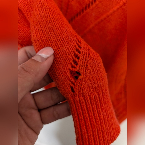 Moth Anthropologie Red Cardigan Cashmere Blend - Picture 10 of 11